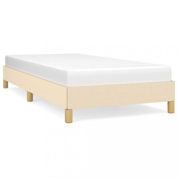 ágykeret matrac nélkül krém 90x190 cm szövet