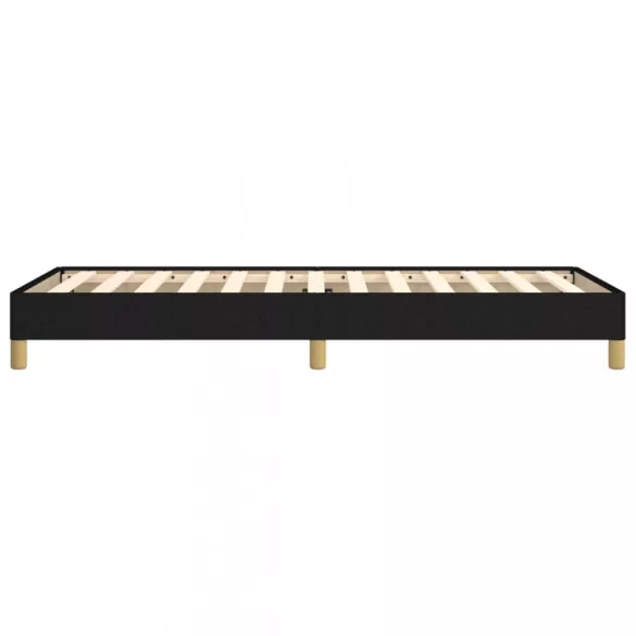 ágykeret matrac nélkül fekete 90x200 cm szövet