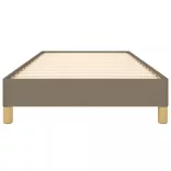 tópszínű szövet ágykeret matrac nélkül 90x200 cm