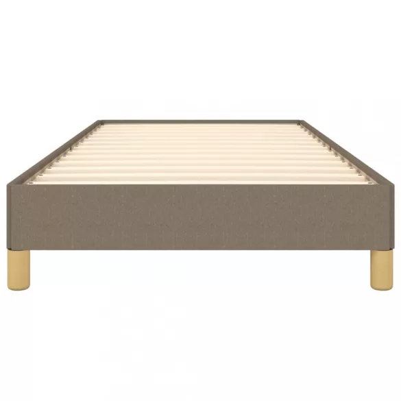 tópszínű szövet ágykeret matrac nélkül 90x200 cm