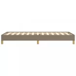 tópszínű szövet ágykeret matrac nélkül 90x200 cm