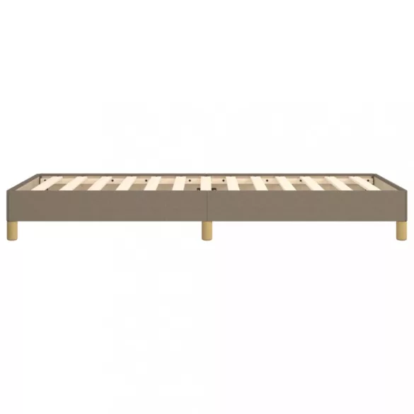 tópszínű szövet ágykeret matrac nélkül 90x200 cm