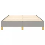 világosszürke szövet ágykeret matrac nélkül 120x200 cm