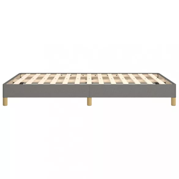 sötétszürke szövet ágykeret matrac nélkül 120x200 cm