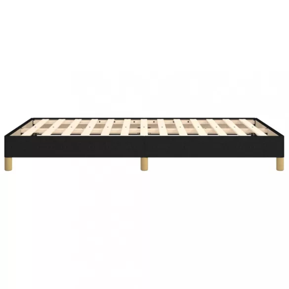 fekete szövet ágykeret matrac nélkül 120x200 cm