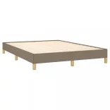tópszínű szövet ágykeret matrac nélkül 140 x 190 cm