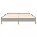 világosszürke szövet ágykeret matrac nélkül 140x200 cm