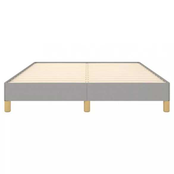 világosszürke szövet ágykeret matrac nélkül 140x200 cm