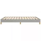 világosszürke szövet ágykeret matrac nélkül 140x200 cm