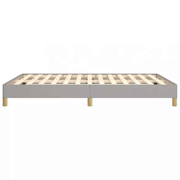 világosszürke szövet ágykeret matrac nélkül 140x200 cm