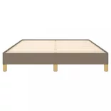 tópszínű szövet ágykeret matrac nélkül 160 x 200 cm