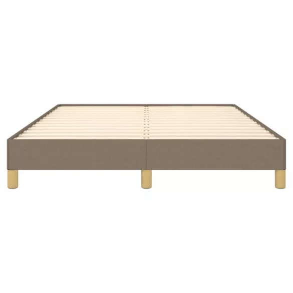 tópszínű szövet ágykeret matrac nélkül 160 x 200 cm