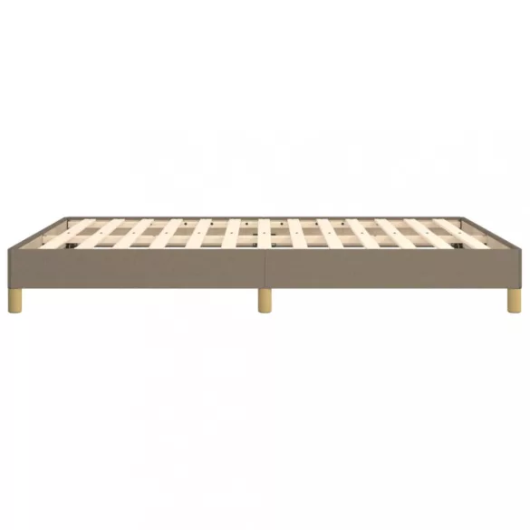 tópszínű szövet ágykeret matrac nélkül 160 x 200 cm