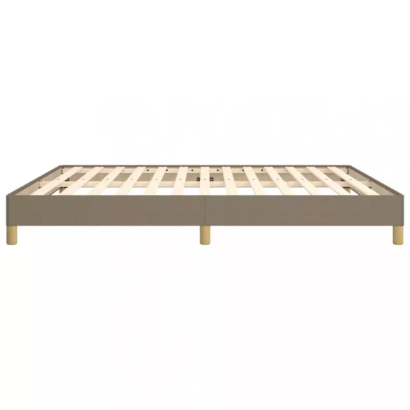 tópszínű szövet ágykeret matrac nélkül 180 x 200 cm