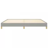 világosszürke szövet ágykeret matrac nélkül 200 x 200 cm