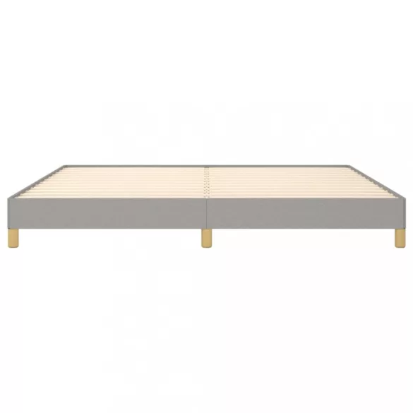 világosszürke szövet ágykeret matrac nélkül 200 x 200 cm