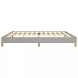 világosszürke szövet ágykeret matrac nélkül 200 x 200 cm