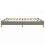 sötétszürke szövet ágykeret matrac nélkül 200 x 200 cm