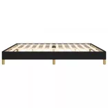 fekete szövet ágykeret matrac nélkül 200 x 200 cm