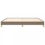 tópszínű szövet ágykeret matrac nélkül 200 x 200 cm