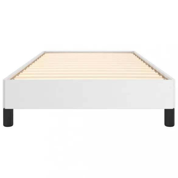 fehér műbőr ágykeret 80 x 200 cm