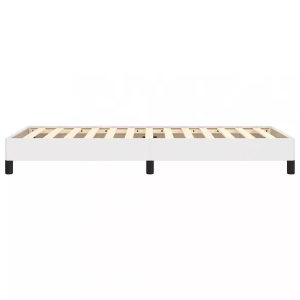 fehér műbőr ágykeret 80 x 200 cm