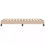 cappuccino színű műbőr ágykeret 80 x 200 cm