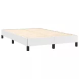 fehér műbőr ágykeret 120x200 cm