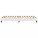 fehér műbőr ágykeret 120x200 cm