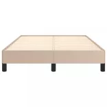 cappuccino színű műbőr ágykeret 120 x 200 cm