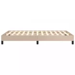 cappuccino színű műbőr ágykeret 120 x 200 cm