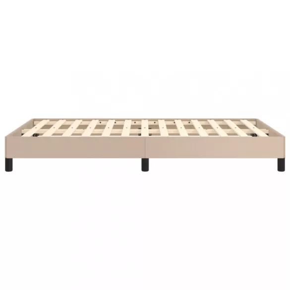 cappuccino színű műbőr ágykeret 120 x 200 cm