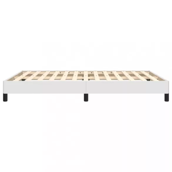 fehér műbőr ágykeret 140x190 cm