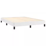 fehér műbőr ágykeret 140x200 cm