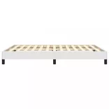 fehér műbőr ágykeret 140x200 cm