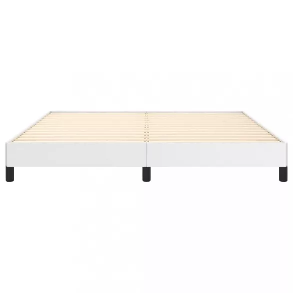 fehér műbőr ágykeret 160x200 cm