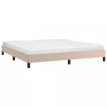 cappuccino színű műbőr ágykeret 160x200 cm