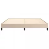 cappuccino színű műbőr ágykeret 160x200 cm