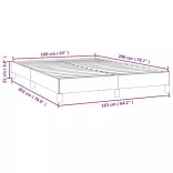 cappuccino színű műbőr ágykeret 160x200 cm