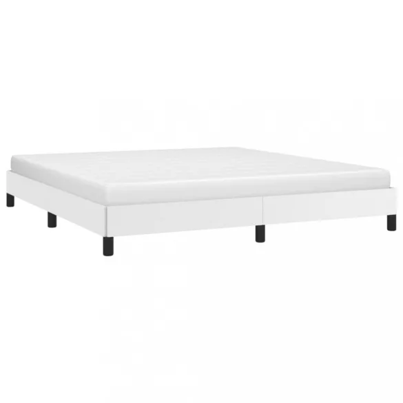 fehér műbőr ágykeret 180x200 cm