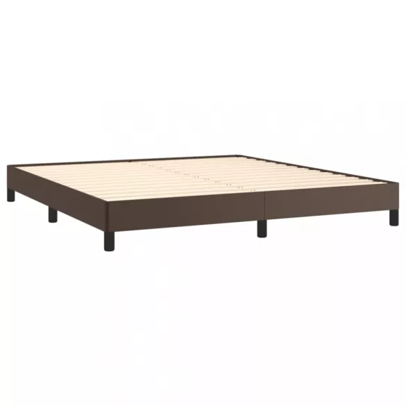 barna műbőr ágykeret 180x200 cm
