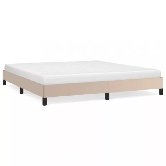 cappuccino színű műbőr ágykeret 180x200 cm