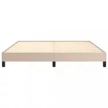 cappuccino színű műbőr ágykeret 180x200 cm