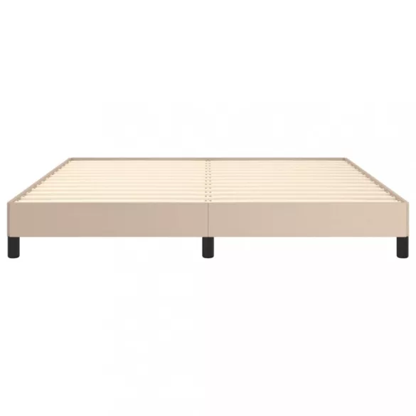 cappuccino színű műbőr ágykeret 180x200 cm