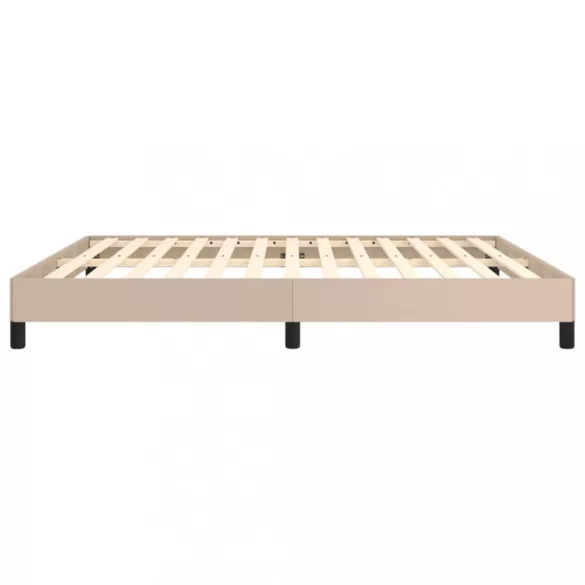 cappuccino színű műbőr ágykeret 180x200 cm