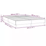 cappuccino színű műbőr ágykeret 180x200 cm