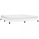 fehér műbőr ágykeret 200x200 cm