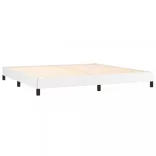 fehér műbőr ágykeret 200x200 cm