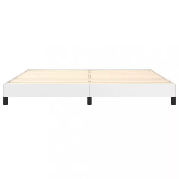 fehér műbőr ágykeret 200x200 cm