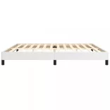 fehér műbőr ágykeret 200x200 cm